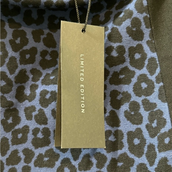 Roland Mouret For Banana Republic Blue Leopard Print Pencil Skirt Size 0 - Picture 6 of 7